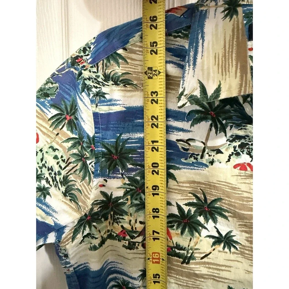 J. Crew Men’s Mercantile Button Up Shirt Sailing Lagoon Print Blue Size S